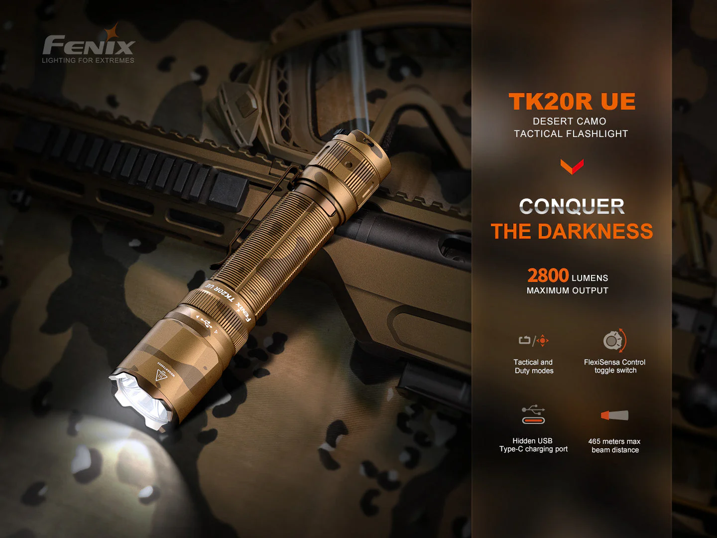 Fenix TK20R UE Tactical LED Flashlight - 2800 Lumens - Image 3