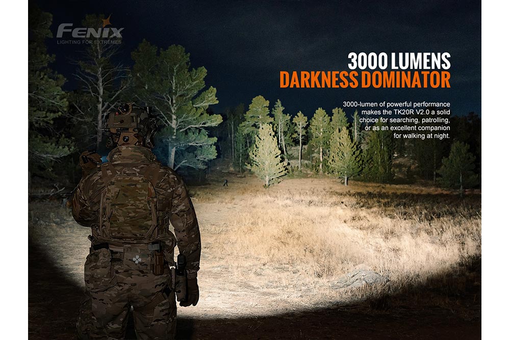 Fenix TK20R V2.0 Rechargeable Flashlight with FREE T5 Tactical Pen (optional) - Image 5