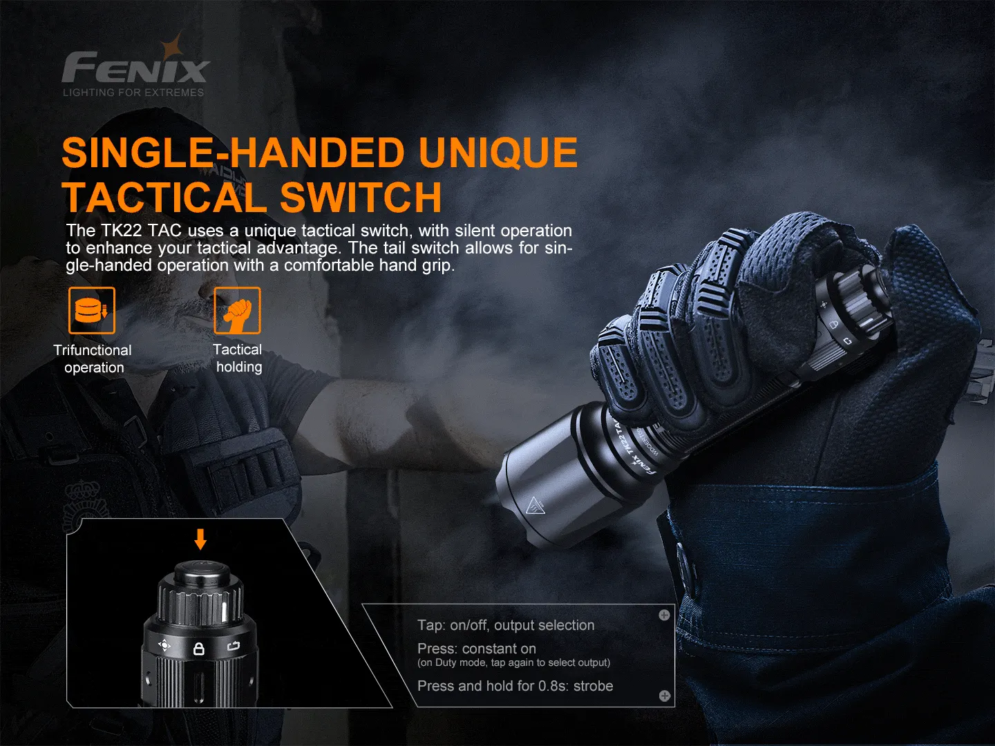 Fenix TK22 TAC Tactical Flashlight - 2800 Lumens - Image 2