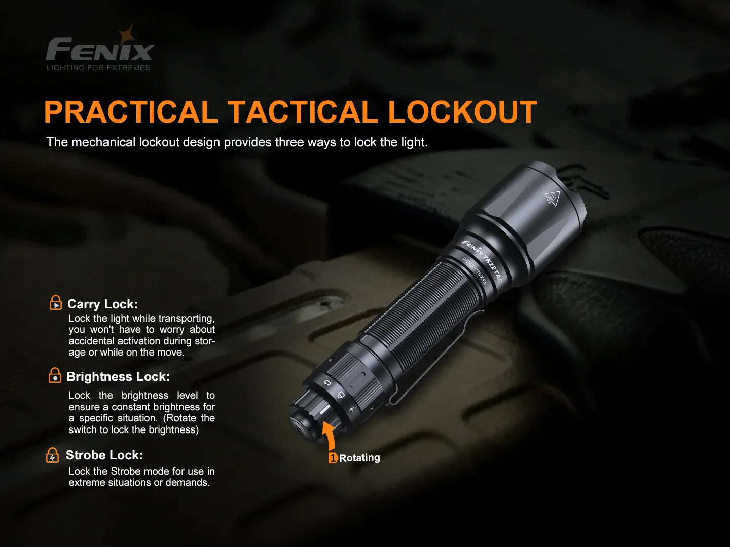 Fenix TK22 TAC Tactical Flashlight - 2800 Lumens - Image 7