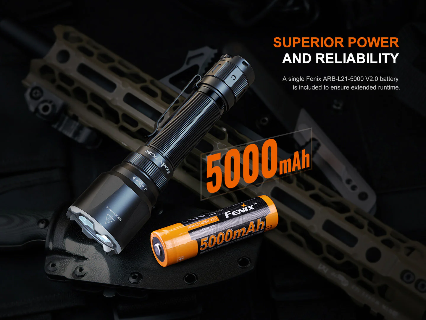 Fenix TK22R Rechargeable Tactical & Duty Flashlight - Image 11