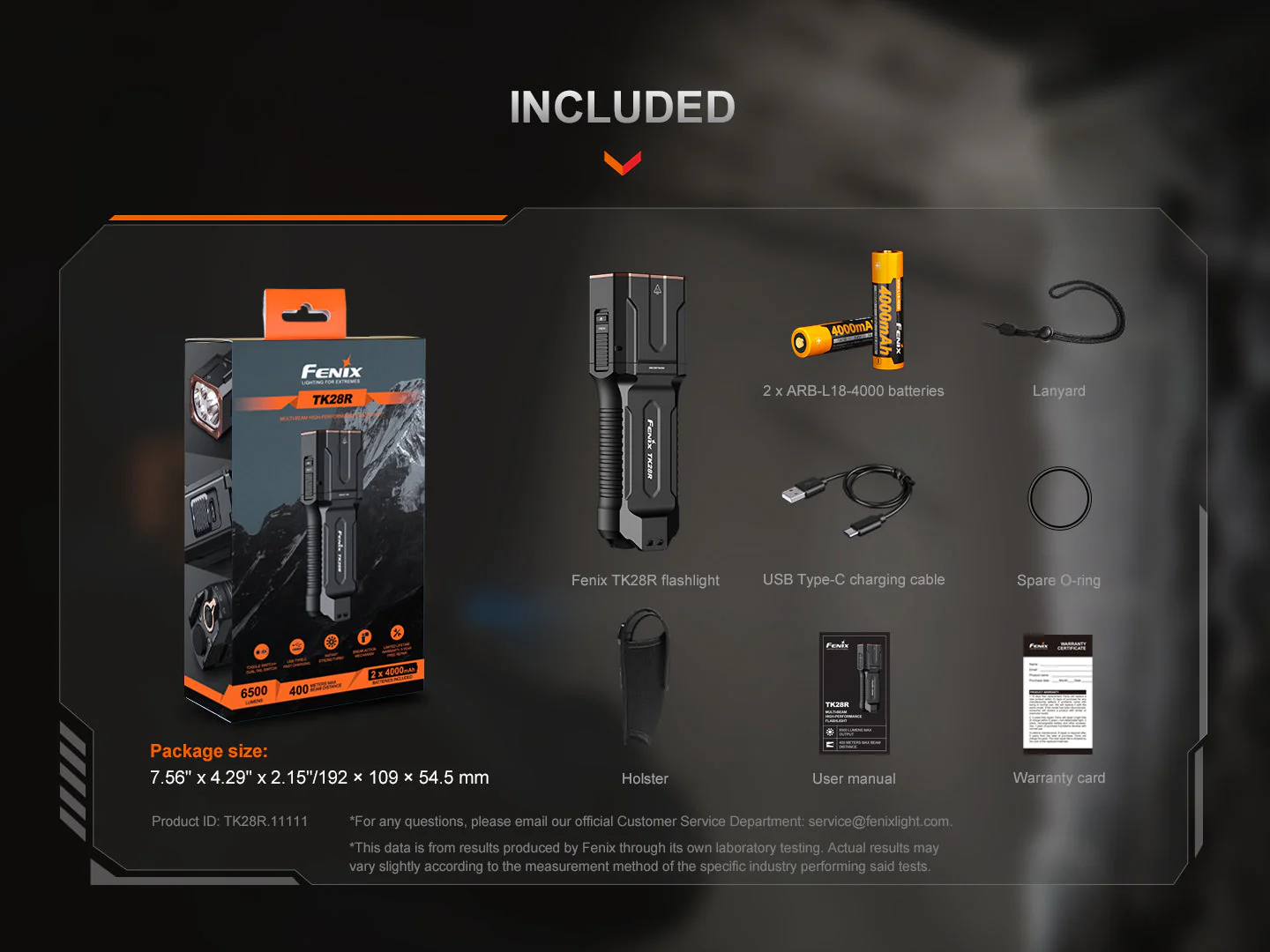 Fenix TK28R Muli-LED High-Performance Flashlight - 6500 Lumens - Image 16