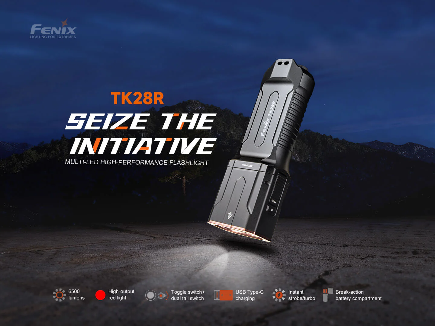 Fenix TK28R Muli-LED High-Performance Flashlight - 6500 Lumens - Image 3