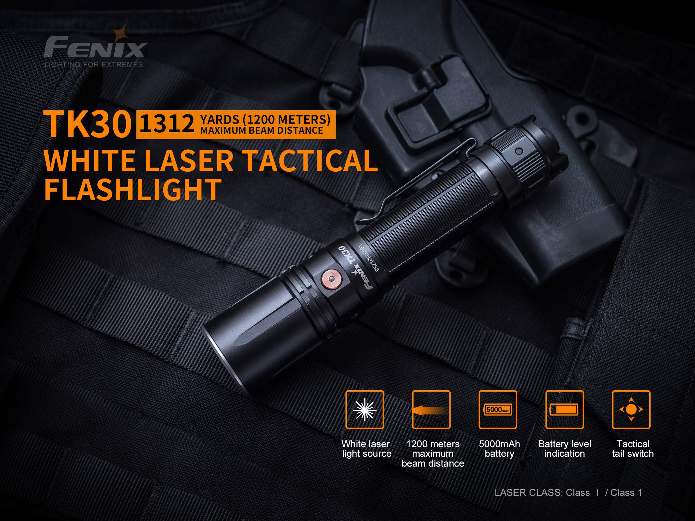 Fenix TK30 White Laser LED Flashlight - Image 3