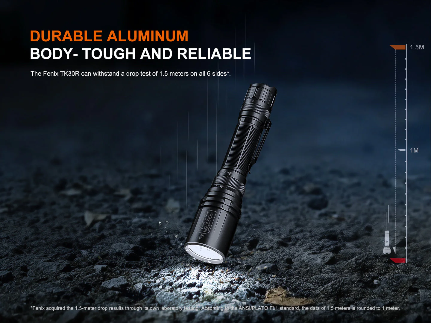 Fenix TK30R Tactical White Laser Rechargeable Flashlight - Image 5
