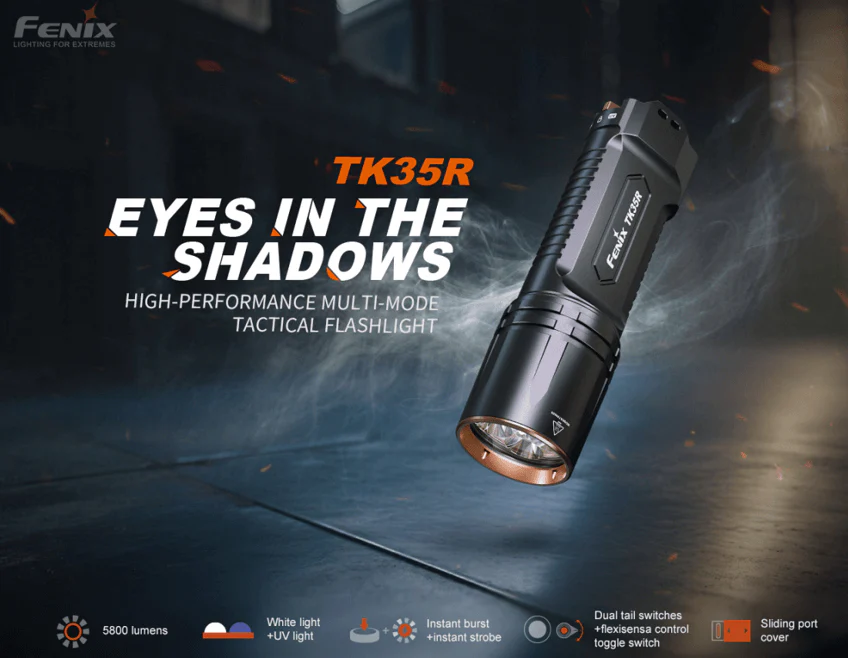 Fenix TK35R Rechargeable High-Performance Tactical Flashlight with UV Output - Image 3