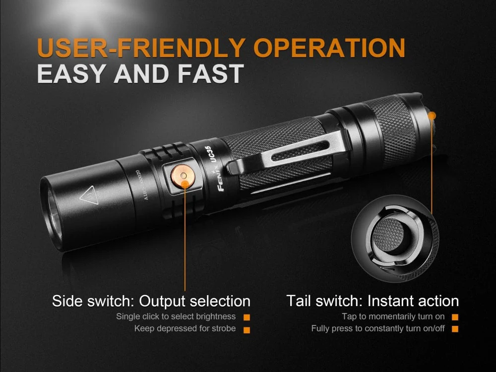 Fenix UC35 V2.0 LED Rechargeable EDC Flashlight - Image 10