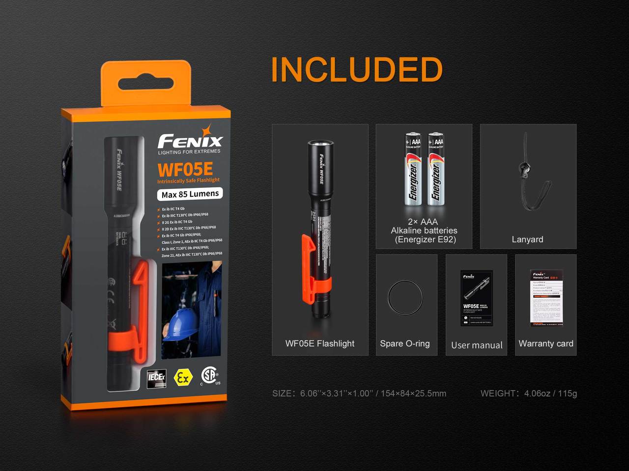 Fenix WF05E Intrinsically Safe Flashlight - Image 12