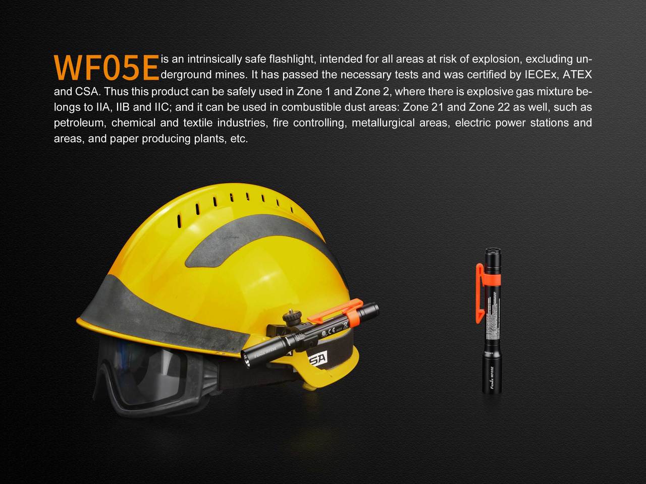 Fenix WF05E Intrinsically Safe Flashlight - Image 2