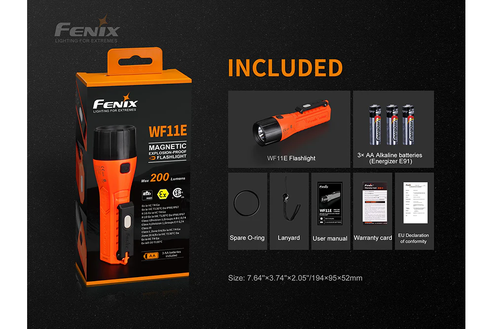 Fenix WF11E Intrinsically Safe Flashlight - Image 12