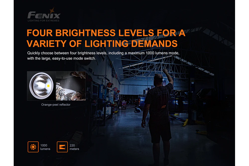 Fenix WT25R Adjustable Head LED Flashlight - 1000 Lumens - Image 10