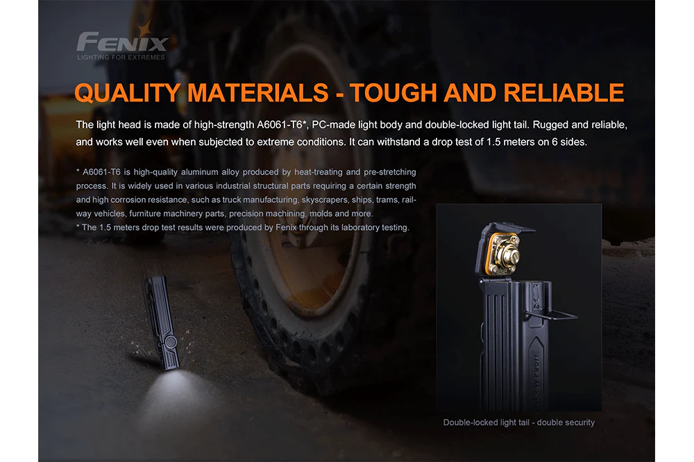 Fenix WT25R Adjustable Head LED Flashlight - 1000 Lumens - Image 12