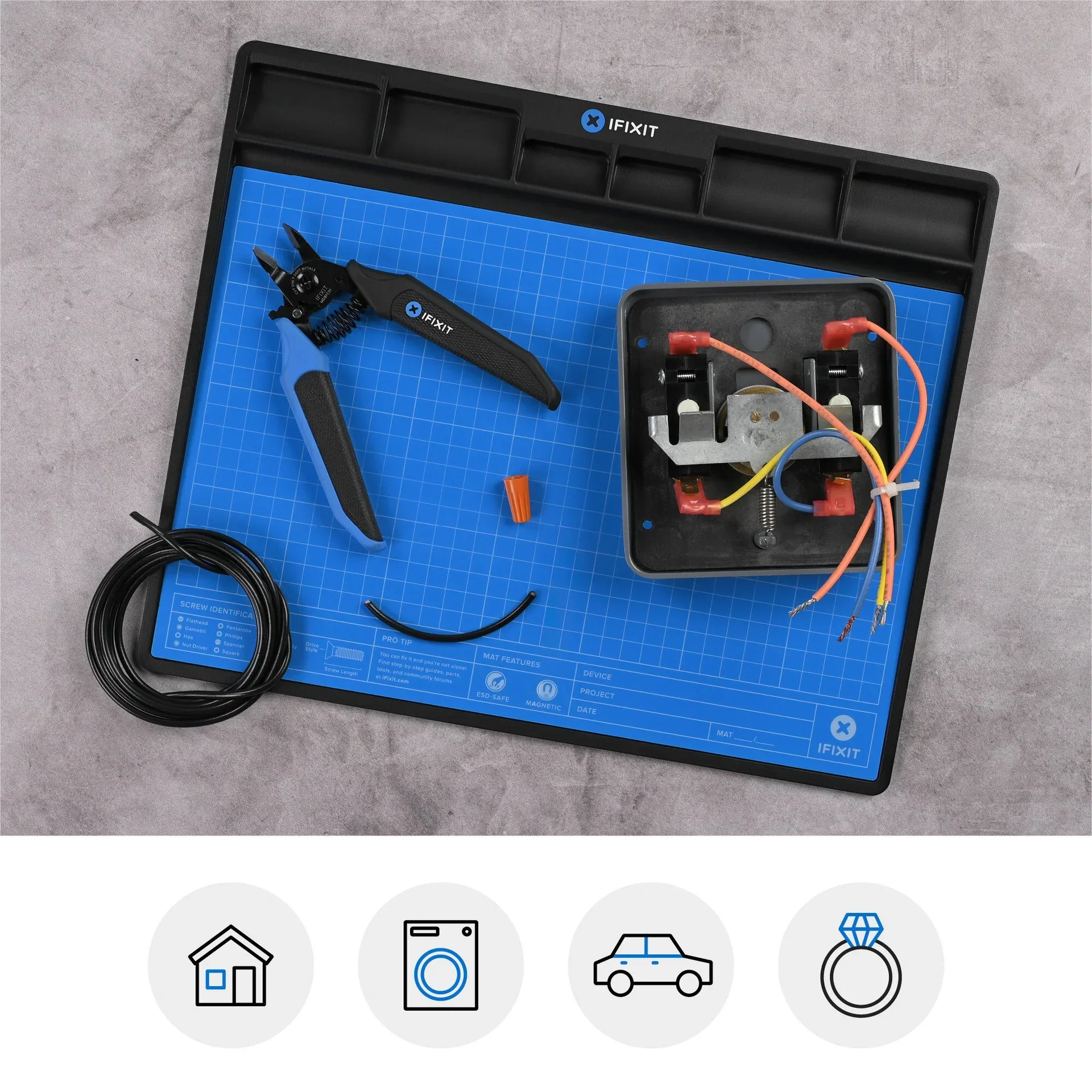 Flush Cutters With Locking Mandible - IFIXIT - - Image 3