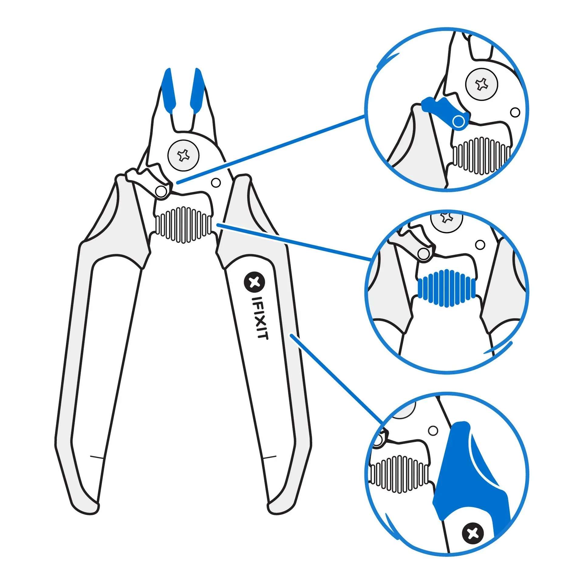 Flush Cutters With Locking Mandible - IFIXIT - - Image 4