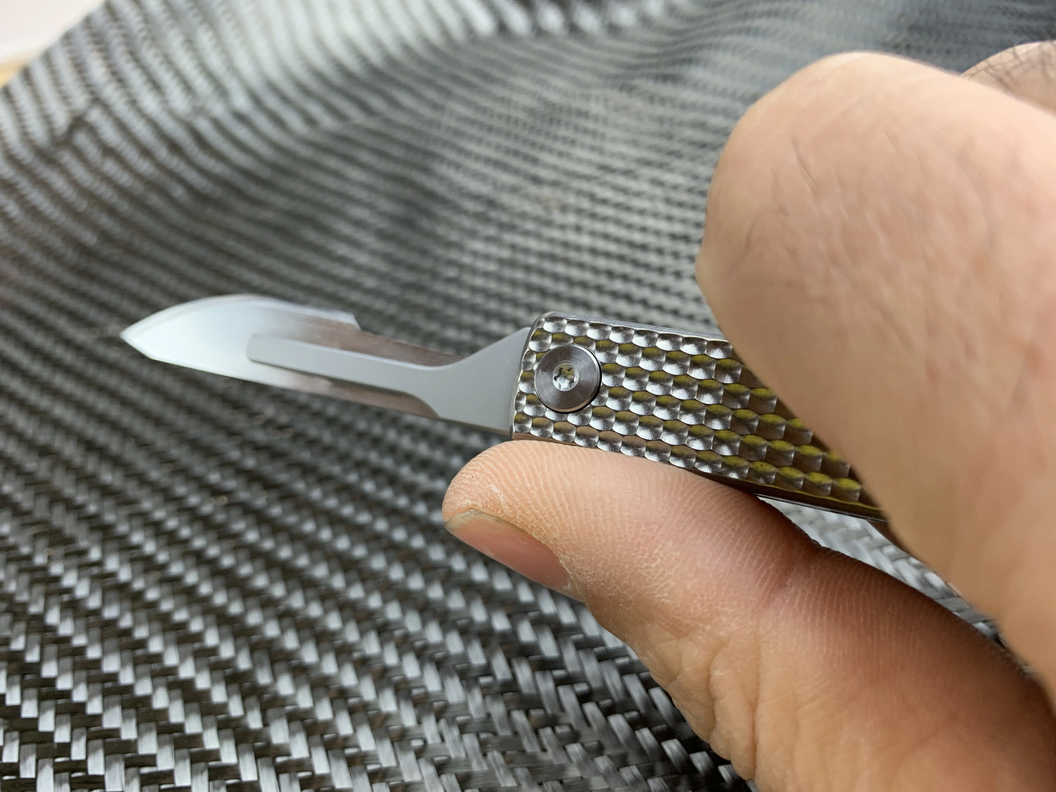 Folding Titanium Craft Scalpel Knife + Case + Spare Blades! - Image 14