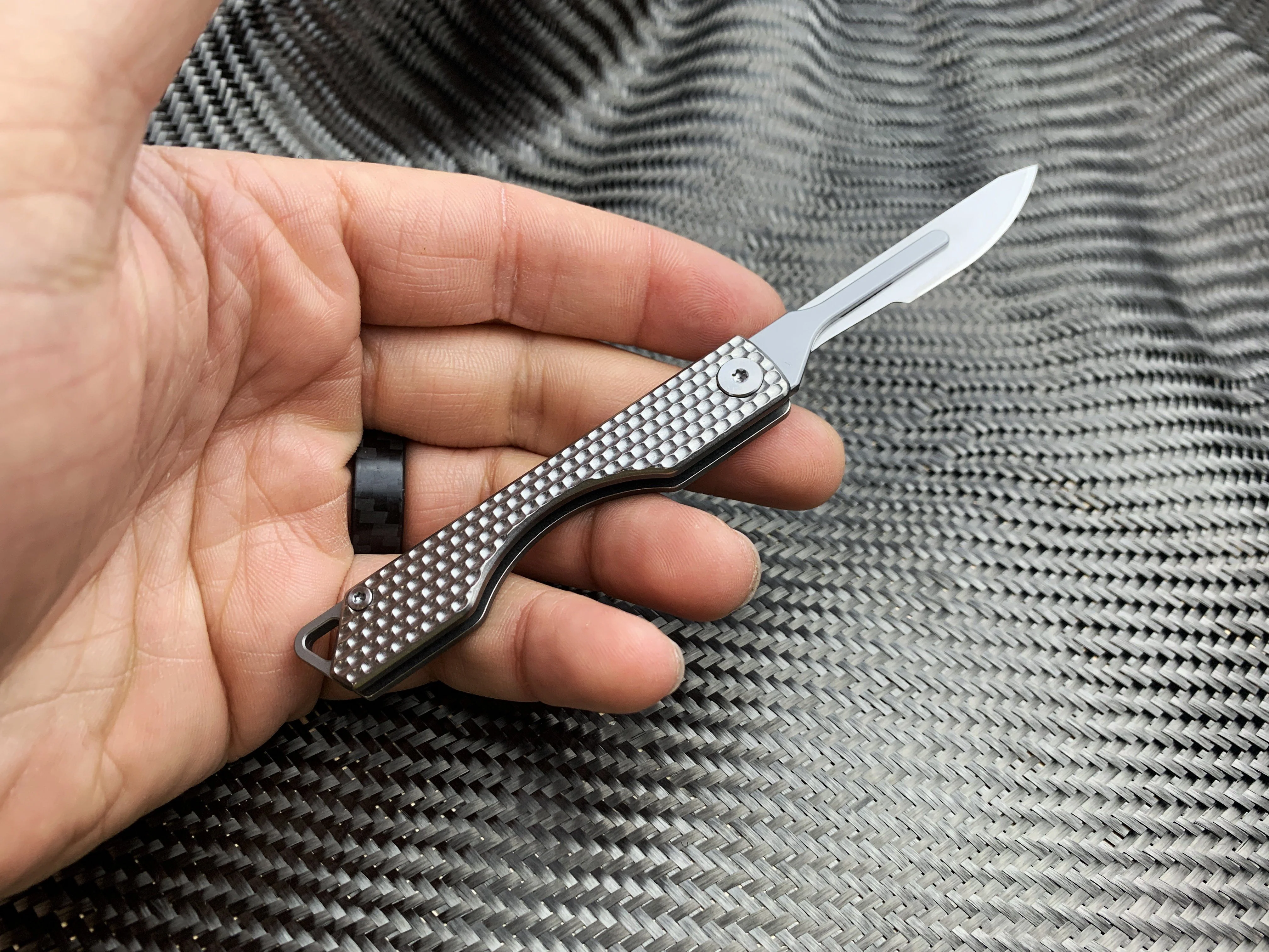 Folding Titanium Craft Scalpel Knife + Case + Spare Blades! - Image 15