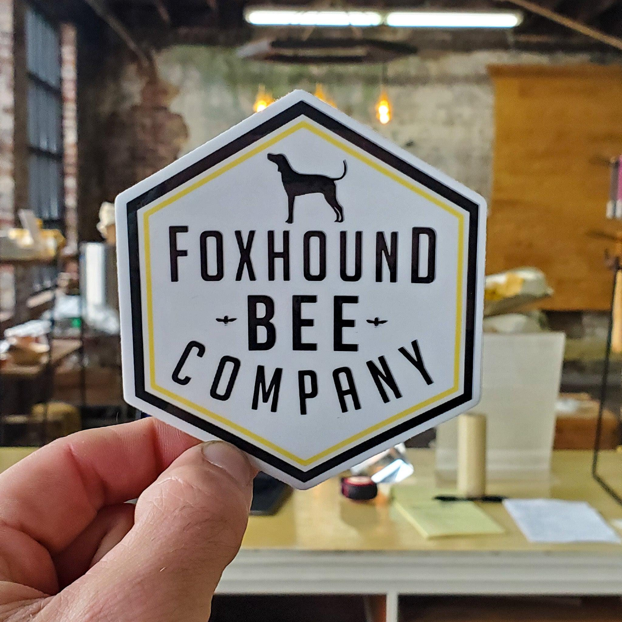 Foxhound Bee Logo Vinyl Sticker - Image 3