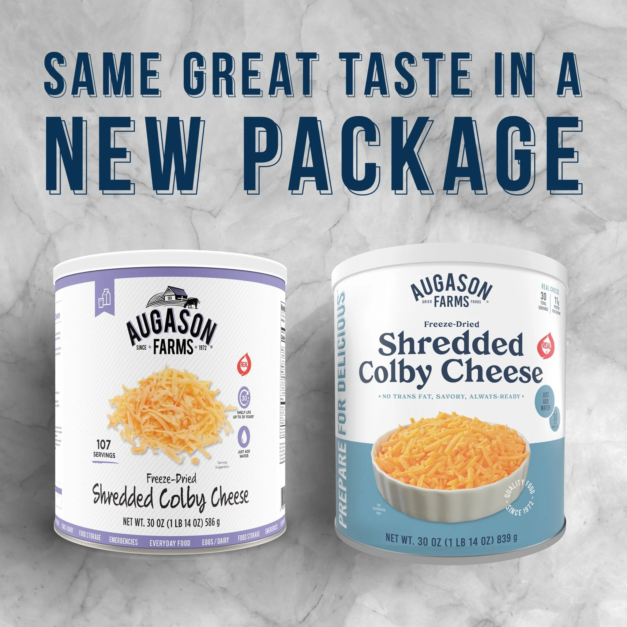Freeze Dried Shredded Colby Cheese Can, 30 Servings - Image 4