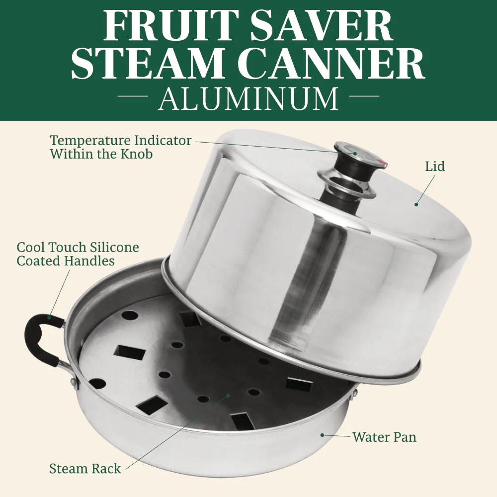 Fruitsaver Aluminum Steam Canner with Tools - Image 2
