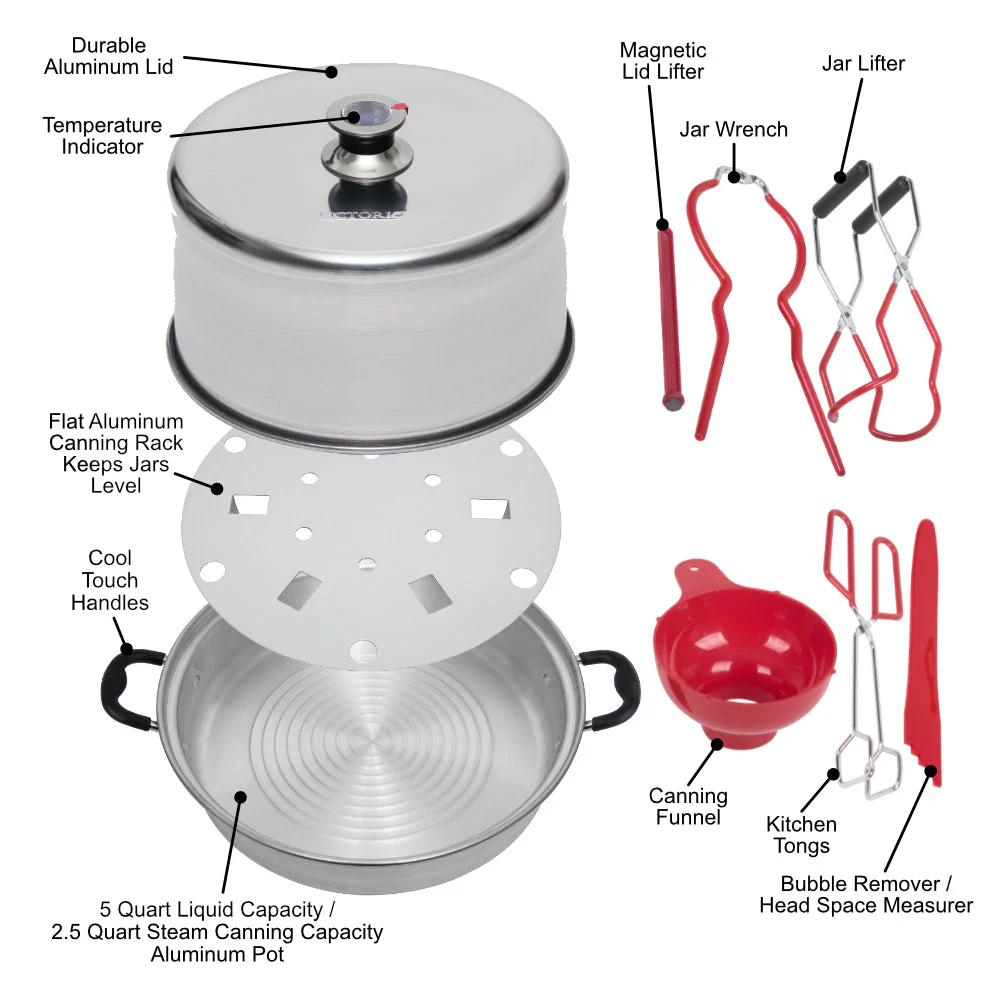 Fruitsaver Aluminum Steam Canner with Tools - Image 5