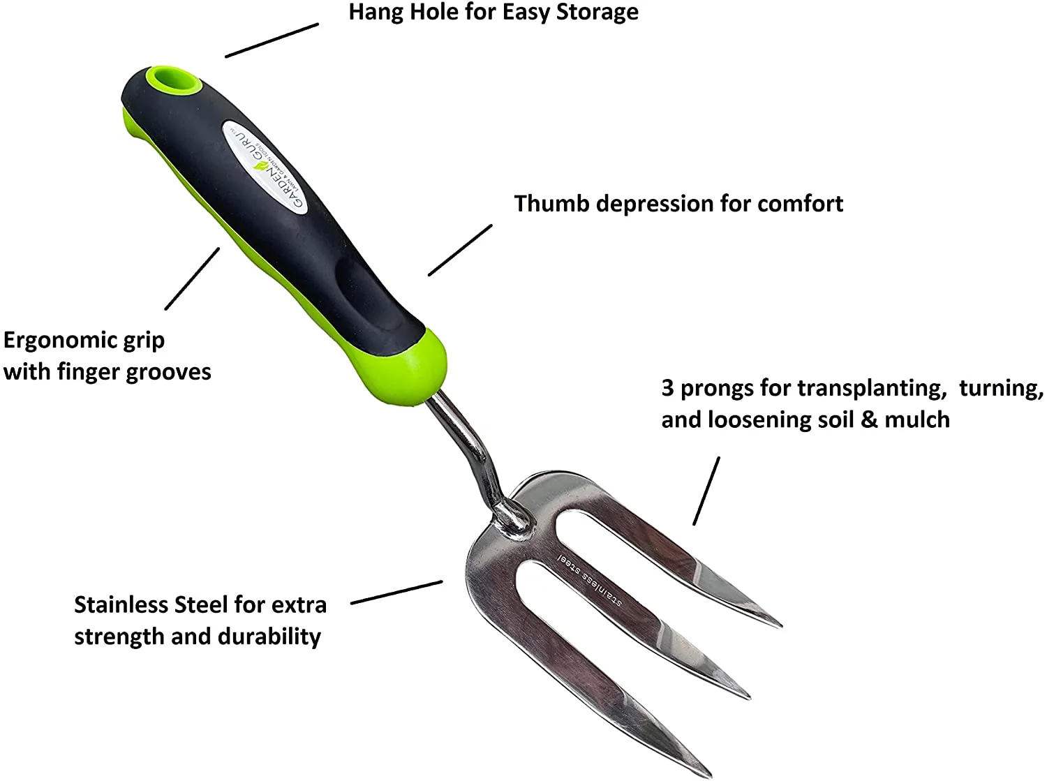Garden Hand Fork Weeder Tool - Image 3