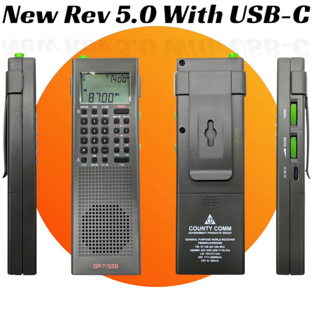 GOV. MIL Pack - CountyComm GP-7 SSB ( GEN 5 With USB-C - New 2025 Batch ) General Purpose Radio! - Image 2