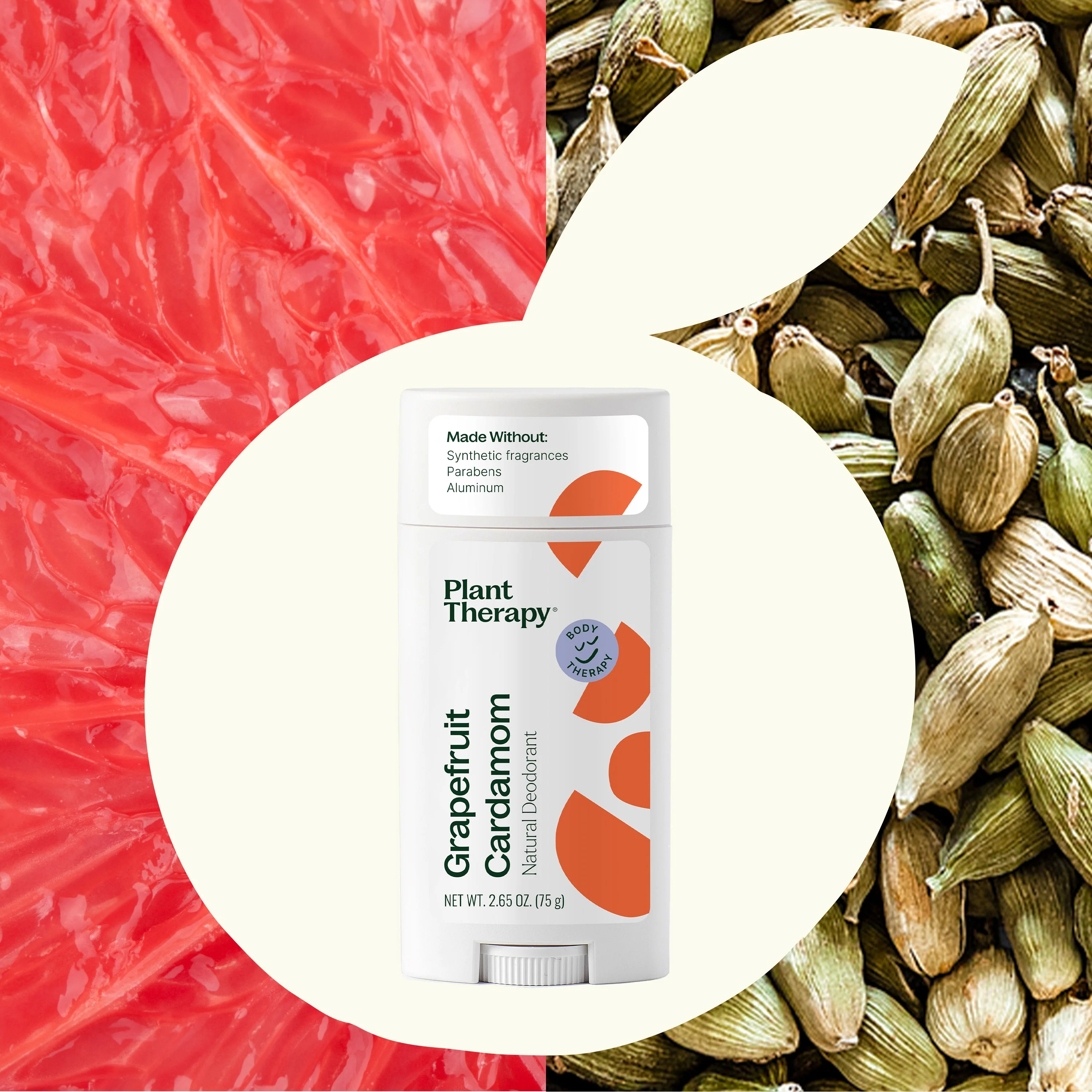 Grapefruit Cardamom Natural Deodorant - Image 2