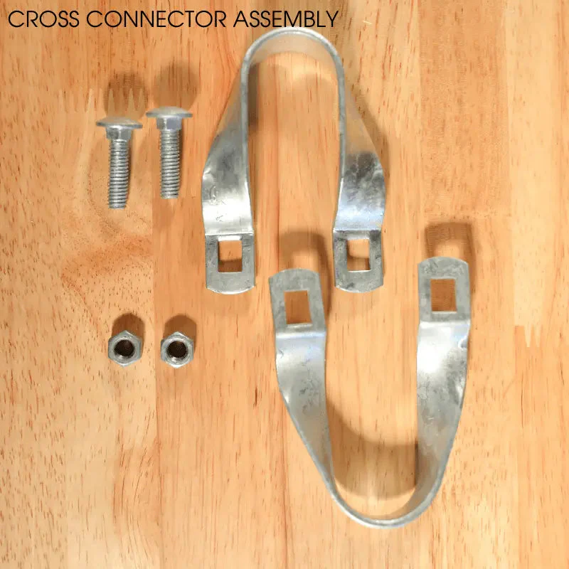 Greenhouse Cross Connectors - Galvanized Steel 1 3/8" - Image 4