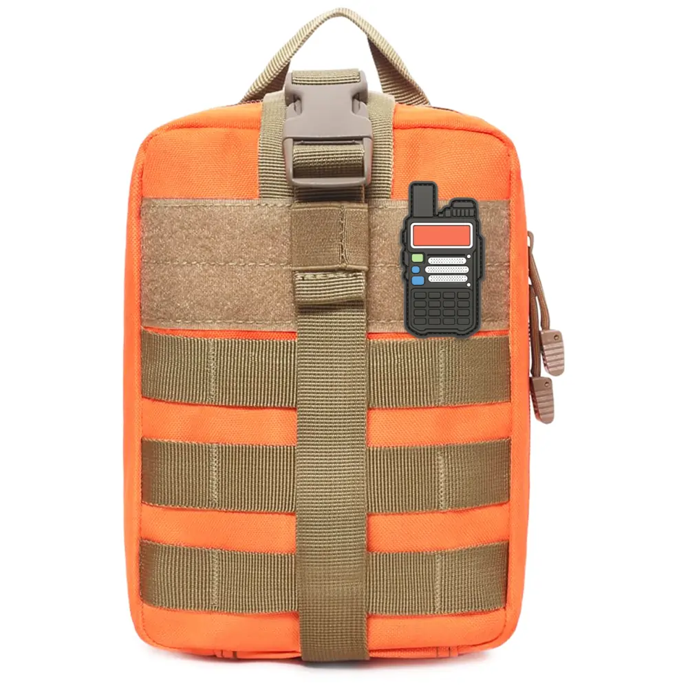 Ham Radio Go Bag with Tear-Away Velcro Back - Molle Compatible, Multi-Pocket Design for Radios, Cables, and Gear - Image 12