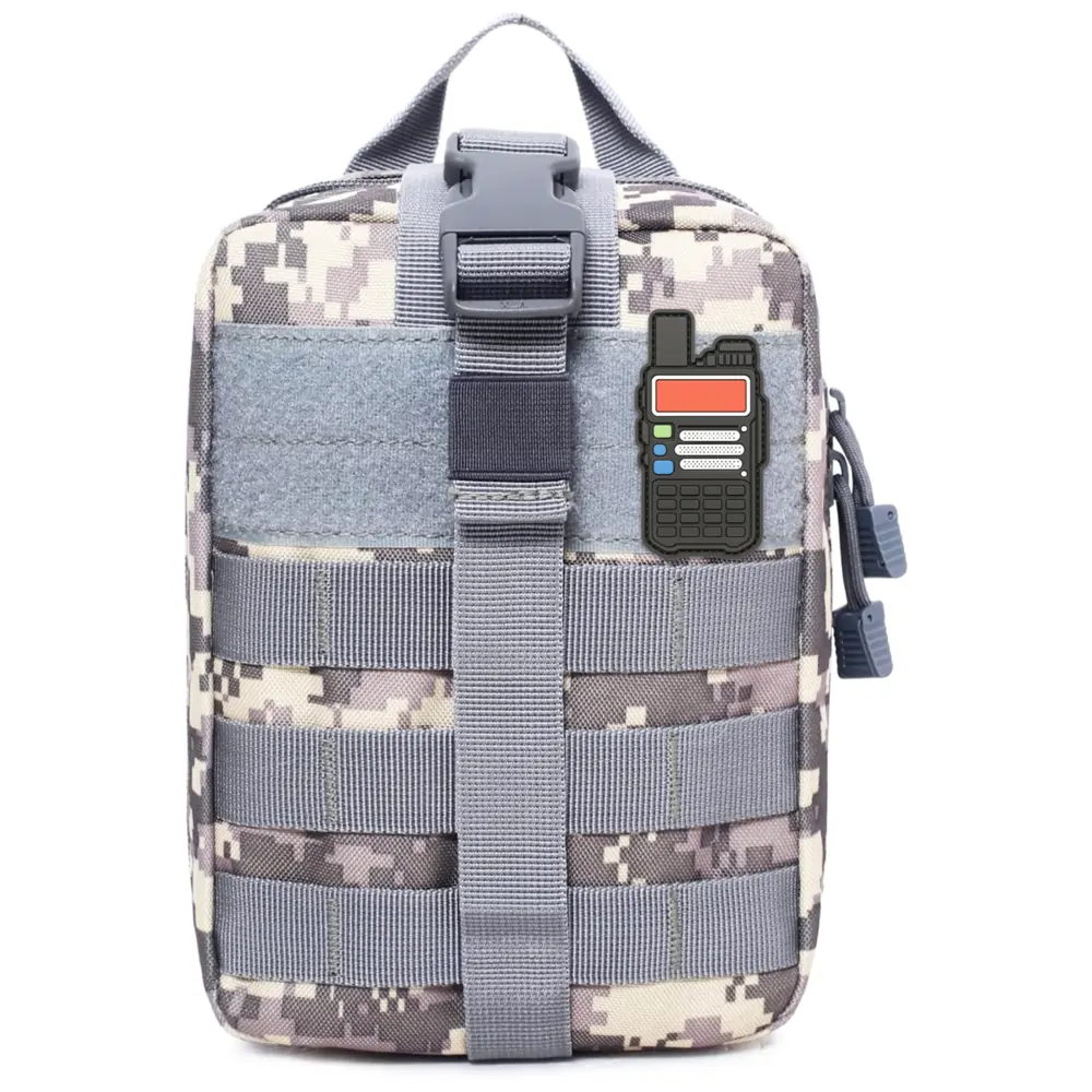 Ham Radio Go Bag with Tear-Away Velcro Back - Molle Compatible, Multi-Pocket Design for Radios, Cables, and Gear - Image 9