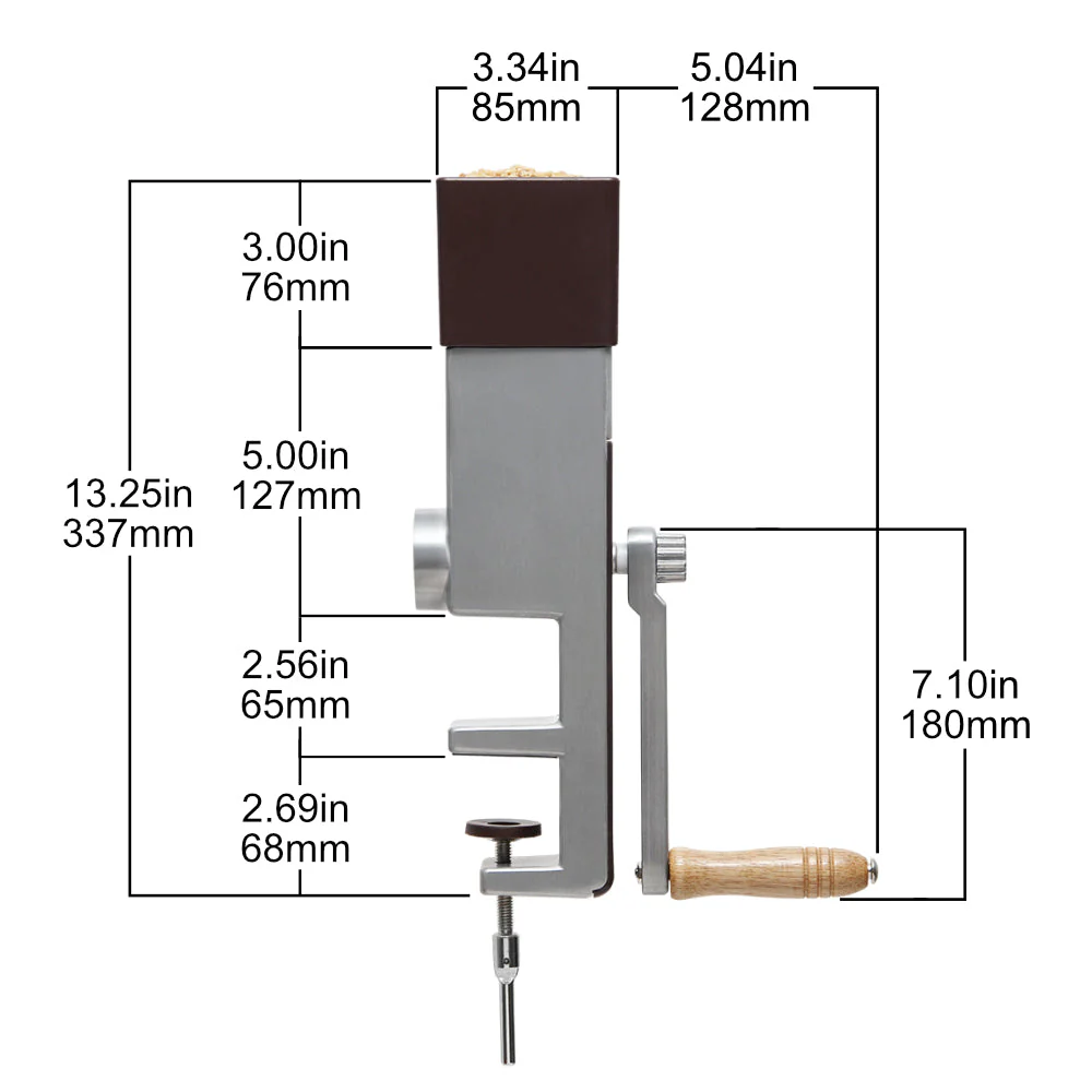 Hand Crank Grain Mill - Wheat Flour MIll - Image 2