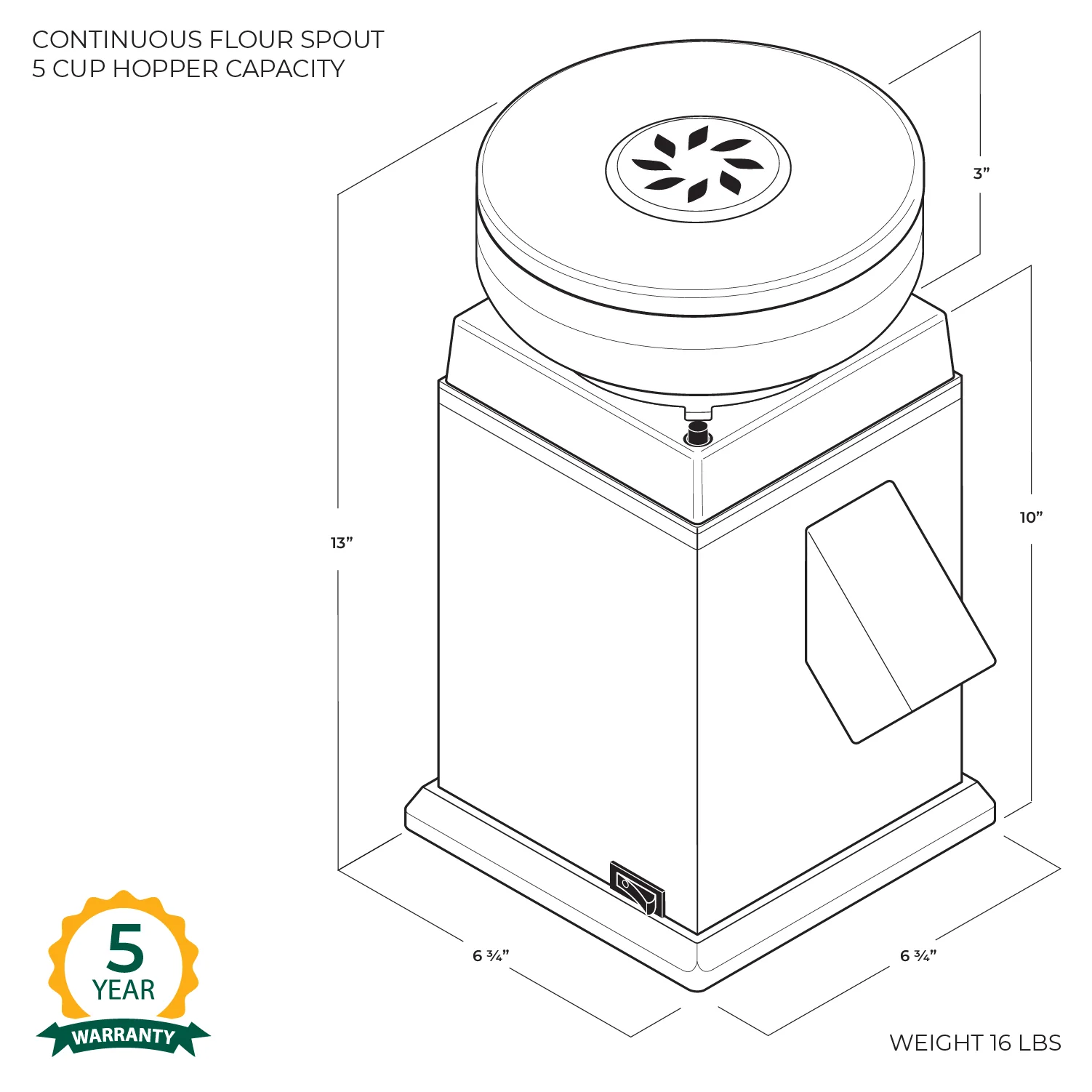 Harvest Grain Mill - Forest Green - Image 6