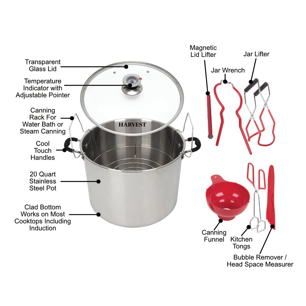 Harvest Stainless Steel Canner with Tools - Image 2