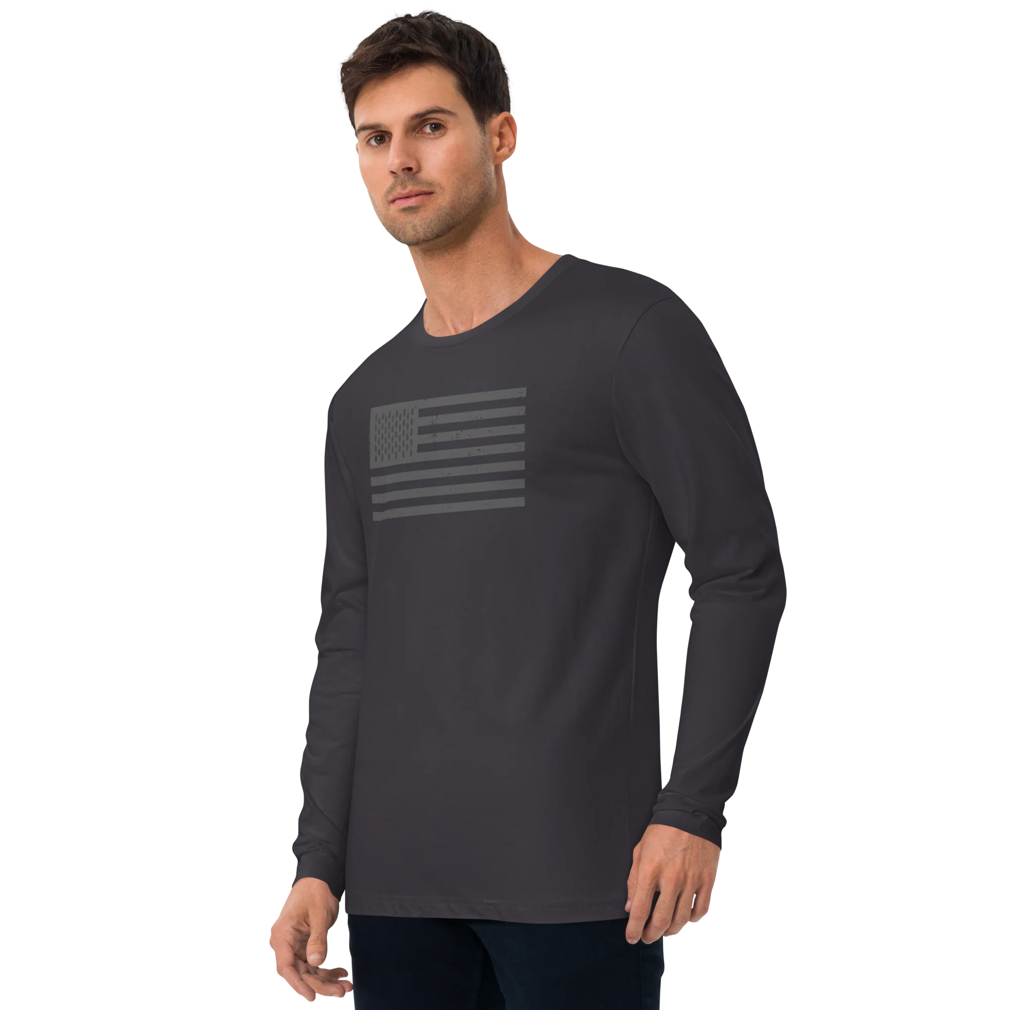 Homestead Flag Long Sleeve Fitted Crew - Image 5