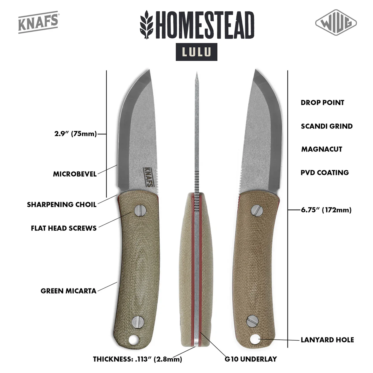 Homestead Lulu Fixed Blade Knife - Image 8