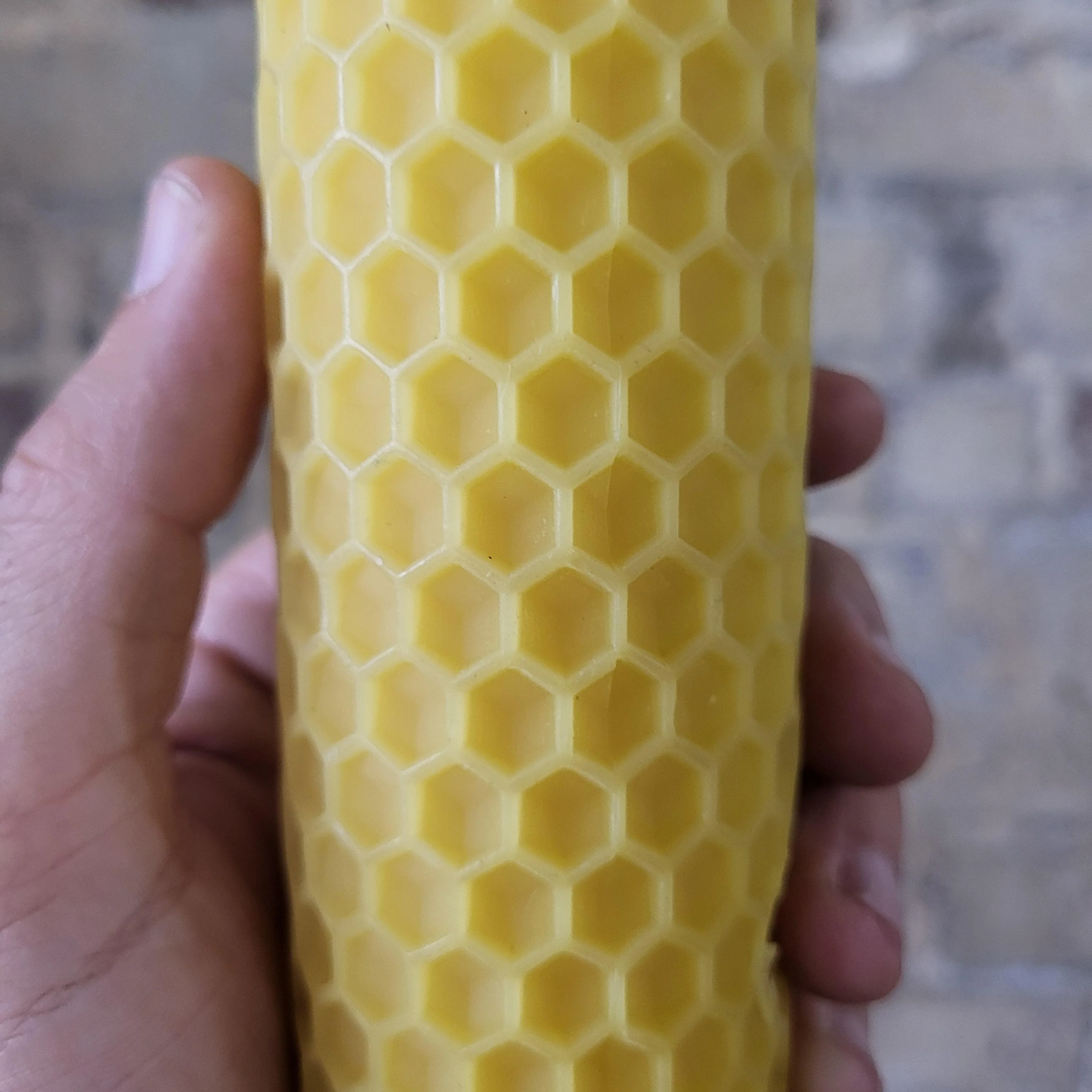 Honey Comb Beeswax Candle - Image 2