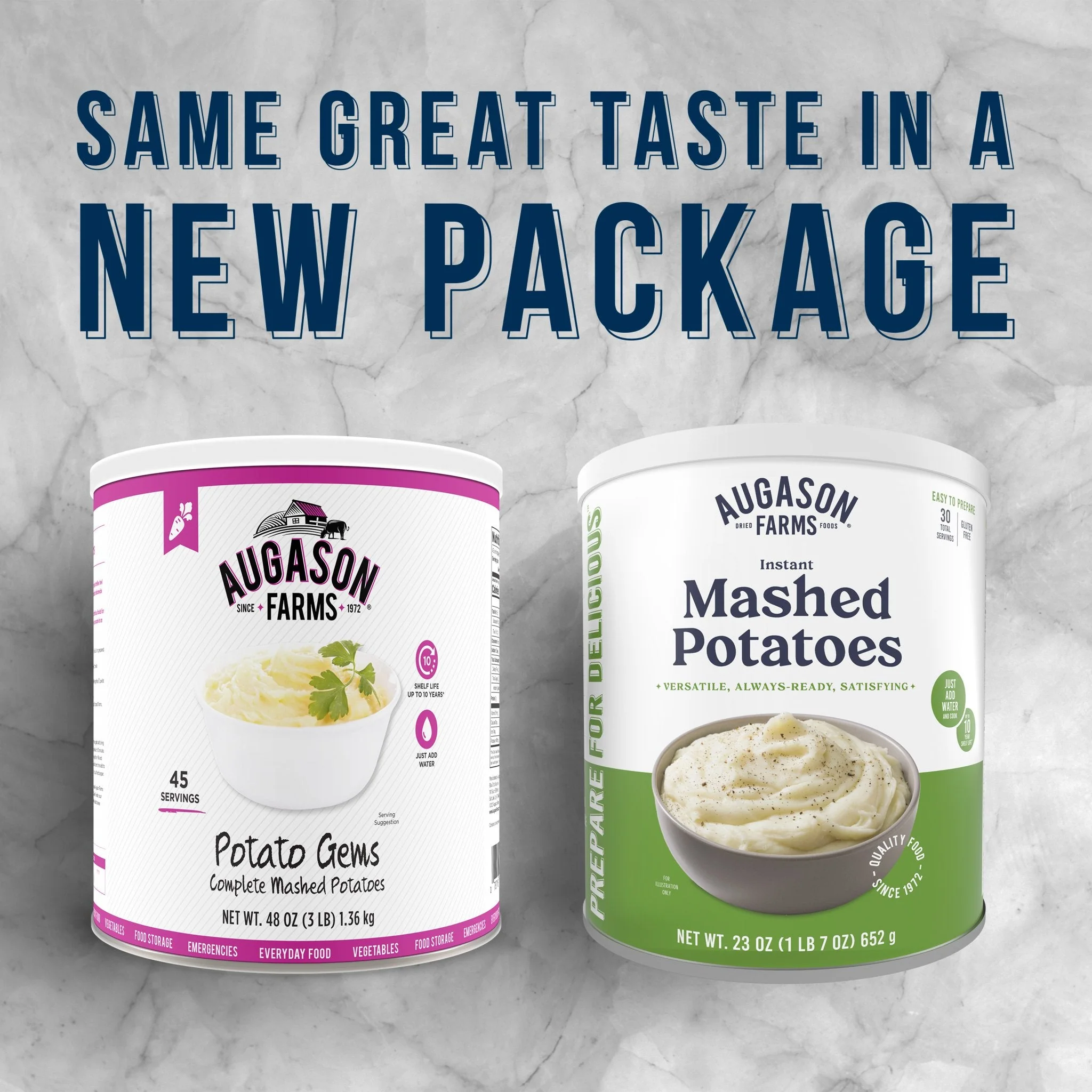 Instant Mashed Potatoes Can, 30 Servings - Image 4