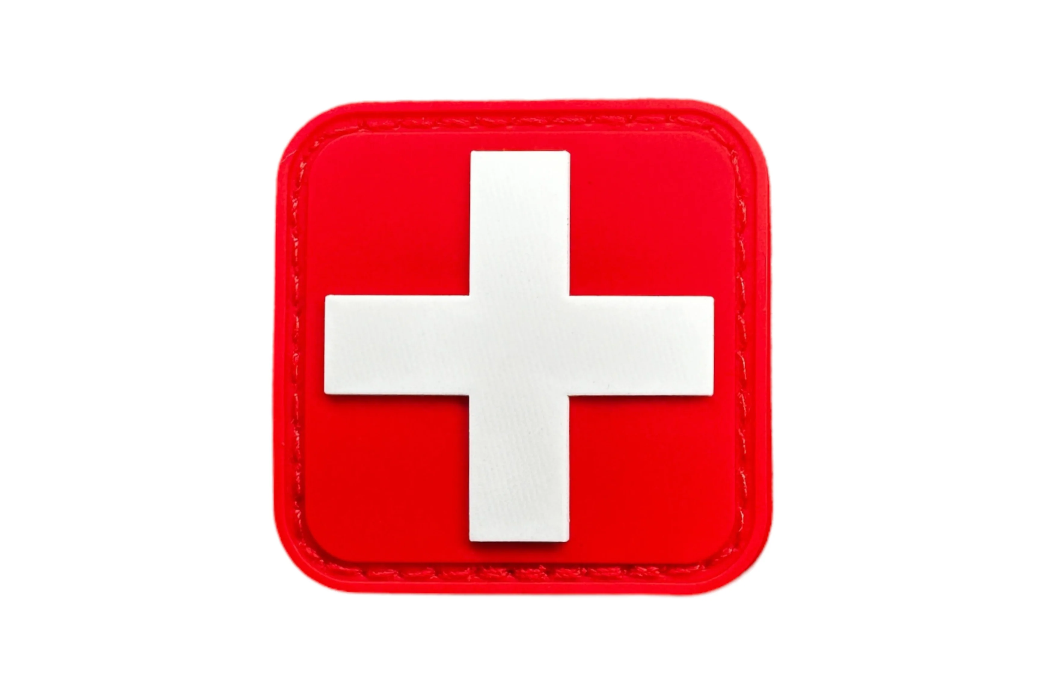 Intense Red "First Aid" 1.5'X1.5" PVC Patch ( 2 Pack ) - Image 4
