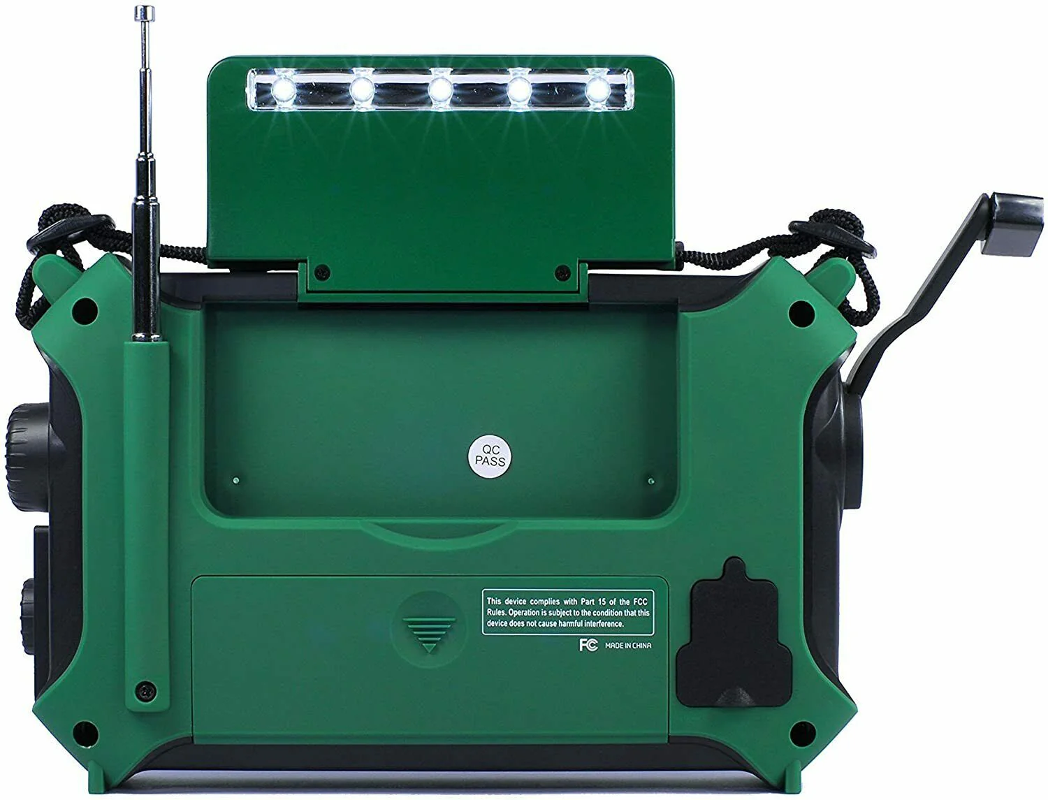Kaito KA500 AM FM Shortwave Dynamo Solar Crank Emergency Weather Radio Green - Image 3