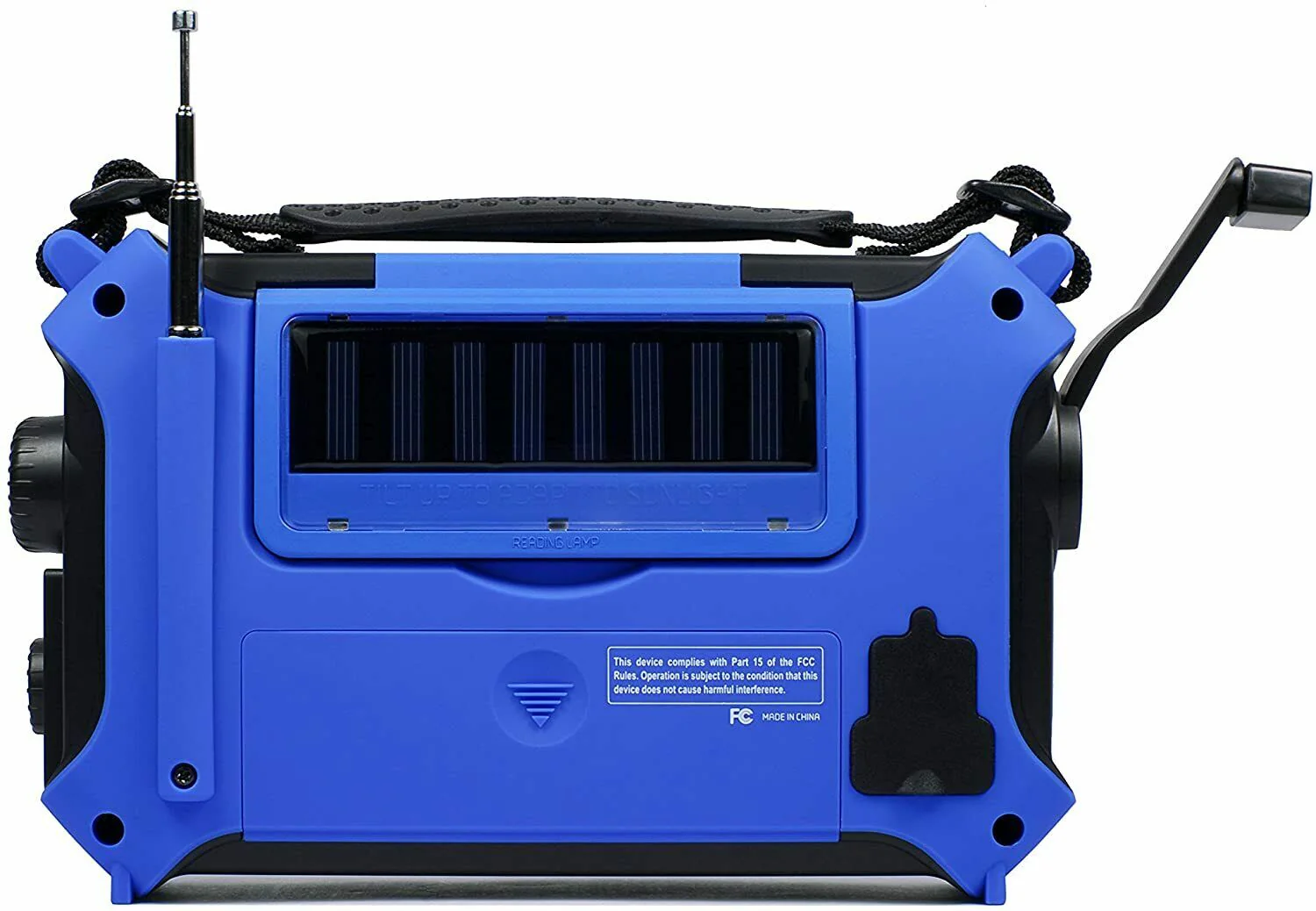Kaito KA500 AM FM Shortwave Solar Crank Emergency NOAA Weather Alert Radio Blue - Image 3