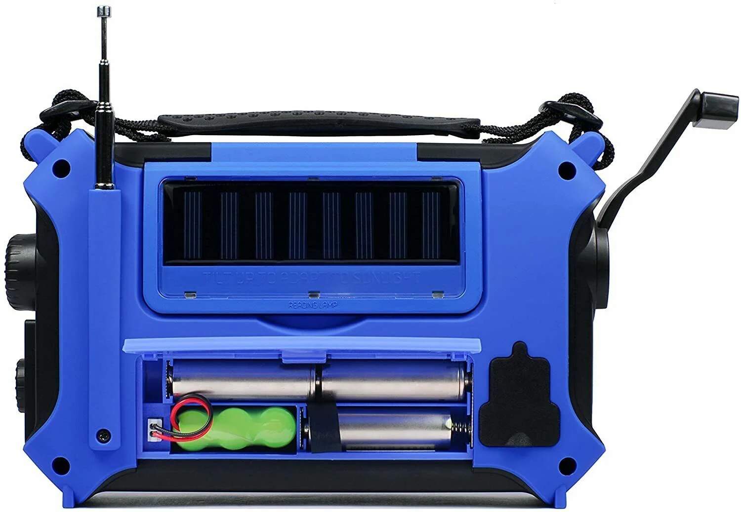 Kaito KA500 AM FM Shortwave Solar Crank Emergency NOAA Weather Alert Radio Blue - Image 4
