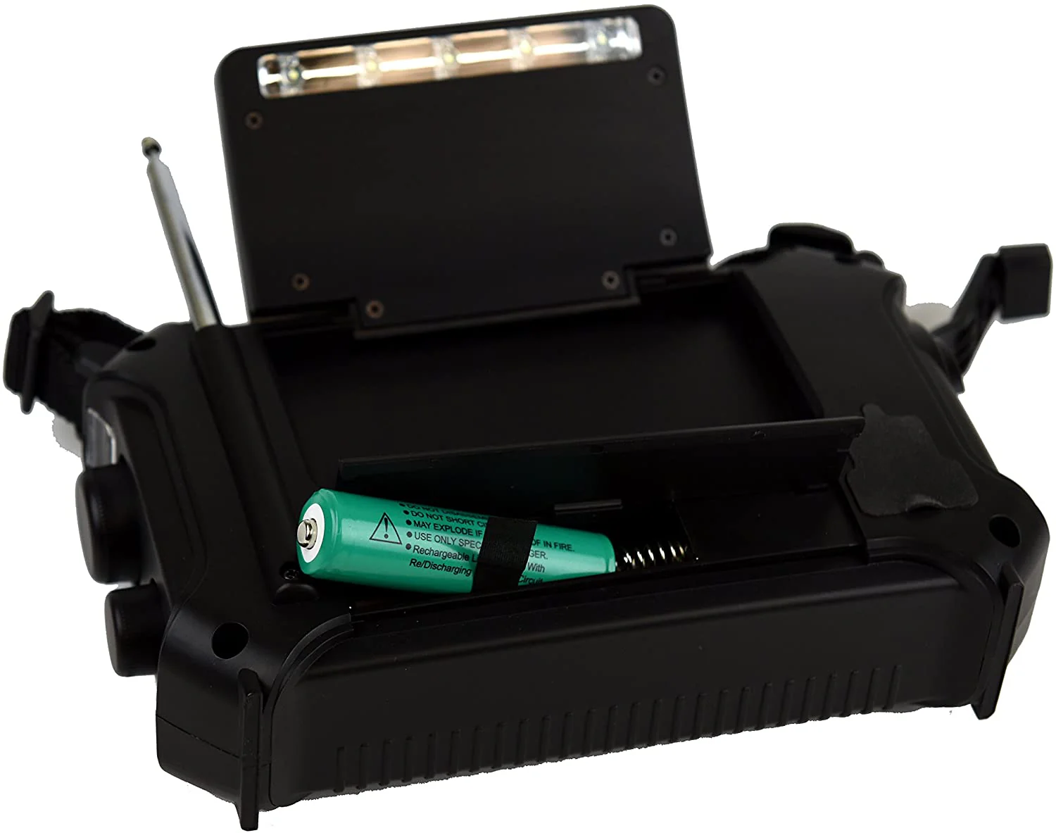 Kaito KA700 AM FM NOAA Weather Radio Recorder Bluetooth Dynamo & Solar - Black - Image 5
