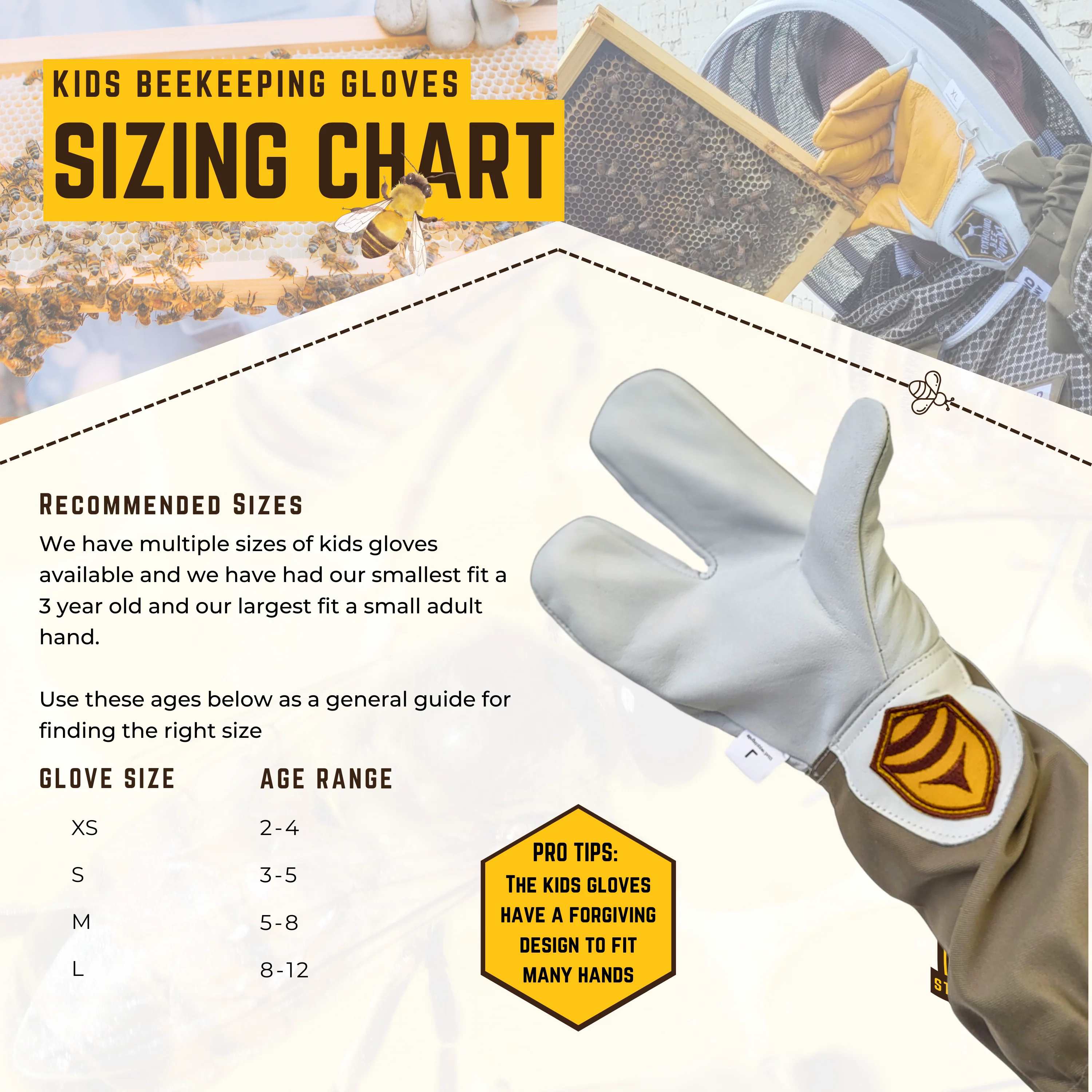 Kids Beekeeping Gloves - Image 5