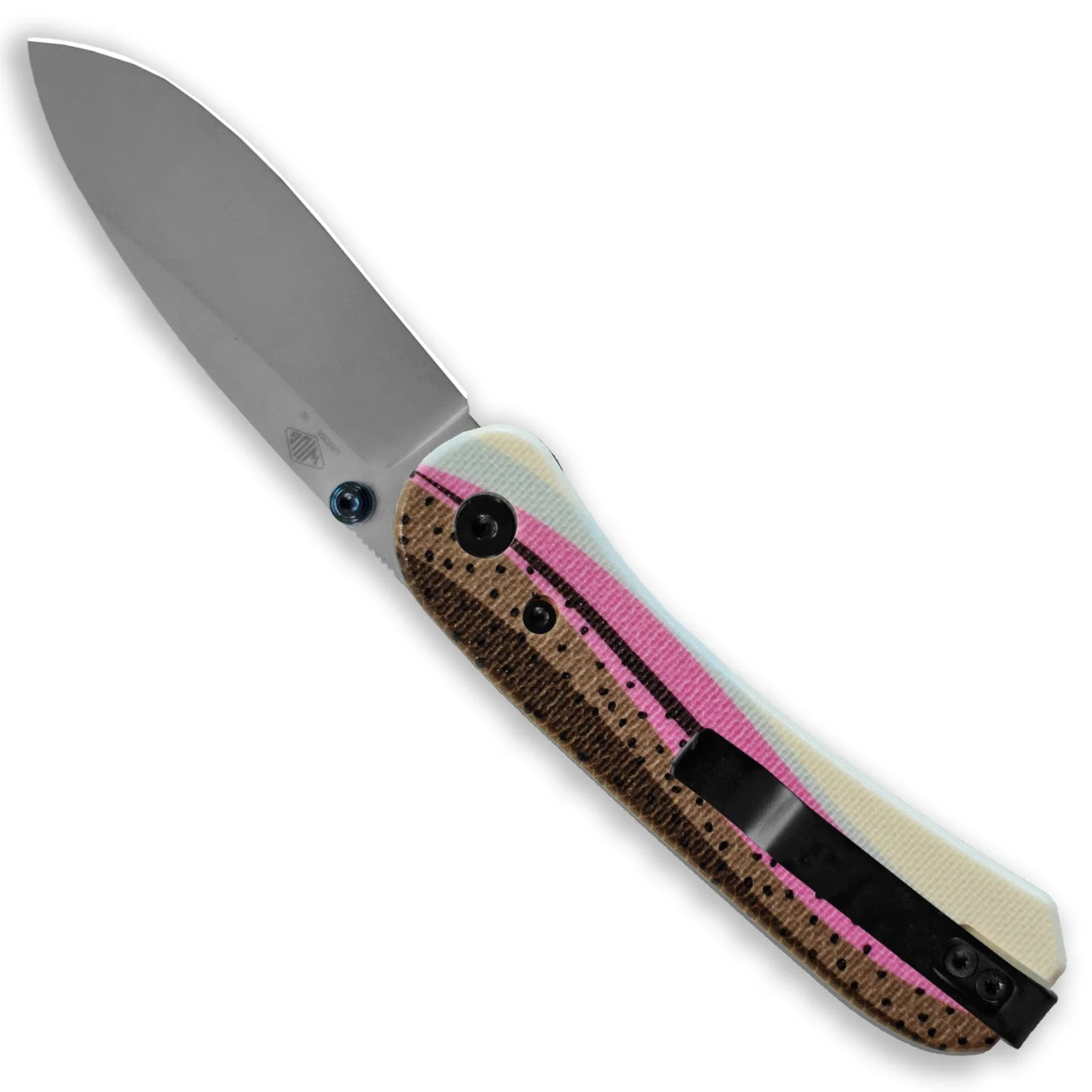 Lander 1 Knife Scales - Rainbow Trout G10 - Image 4