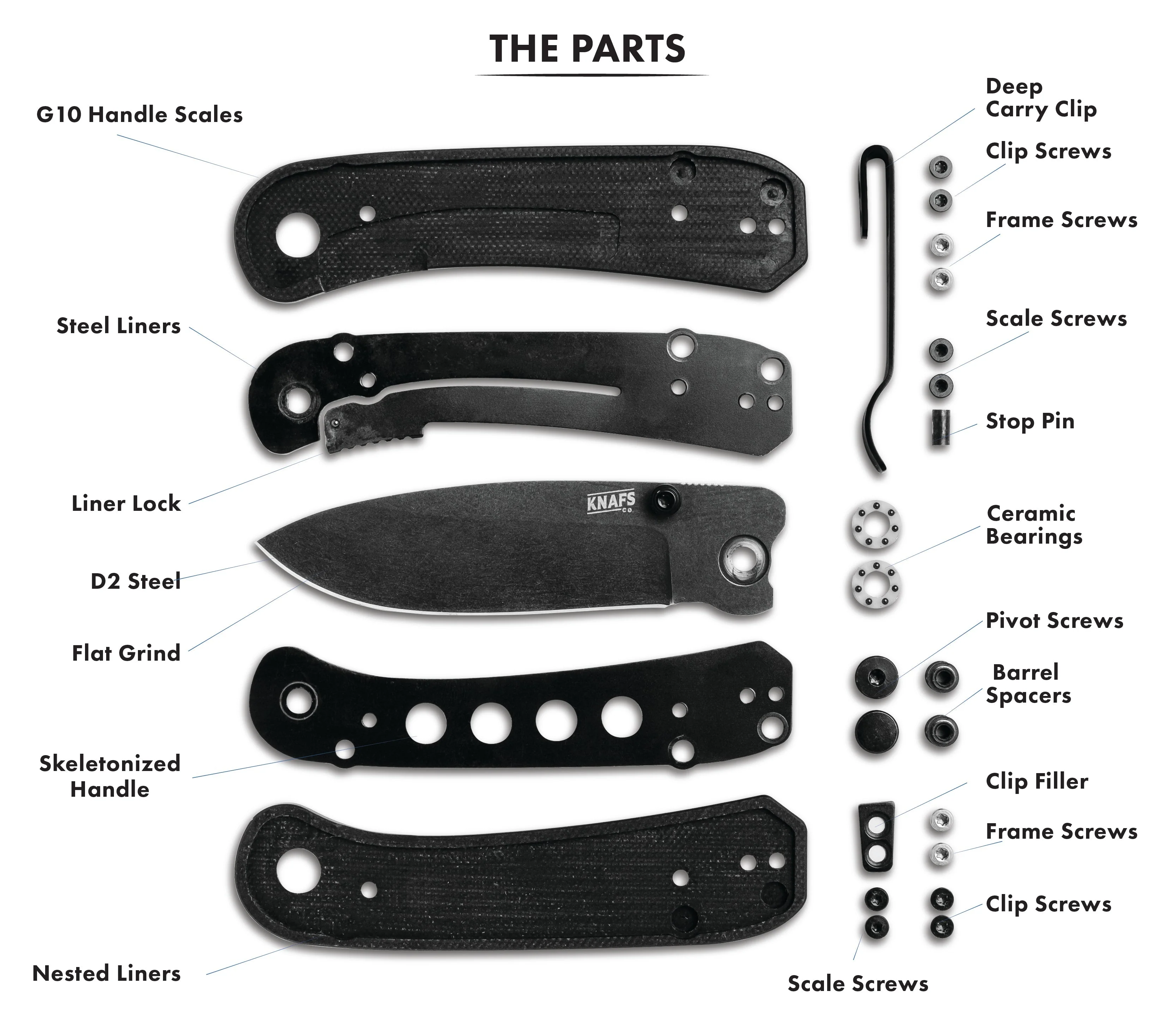 Lander 1 Pocket Knife - Blue G10 - D2 - Image 5