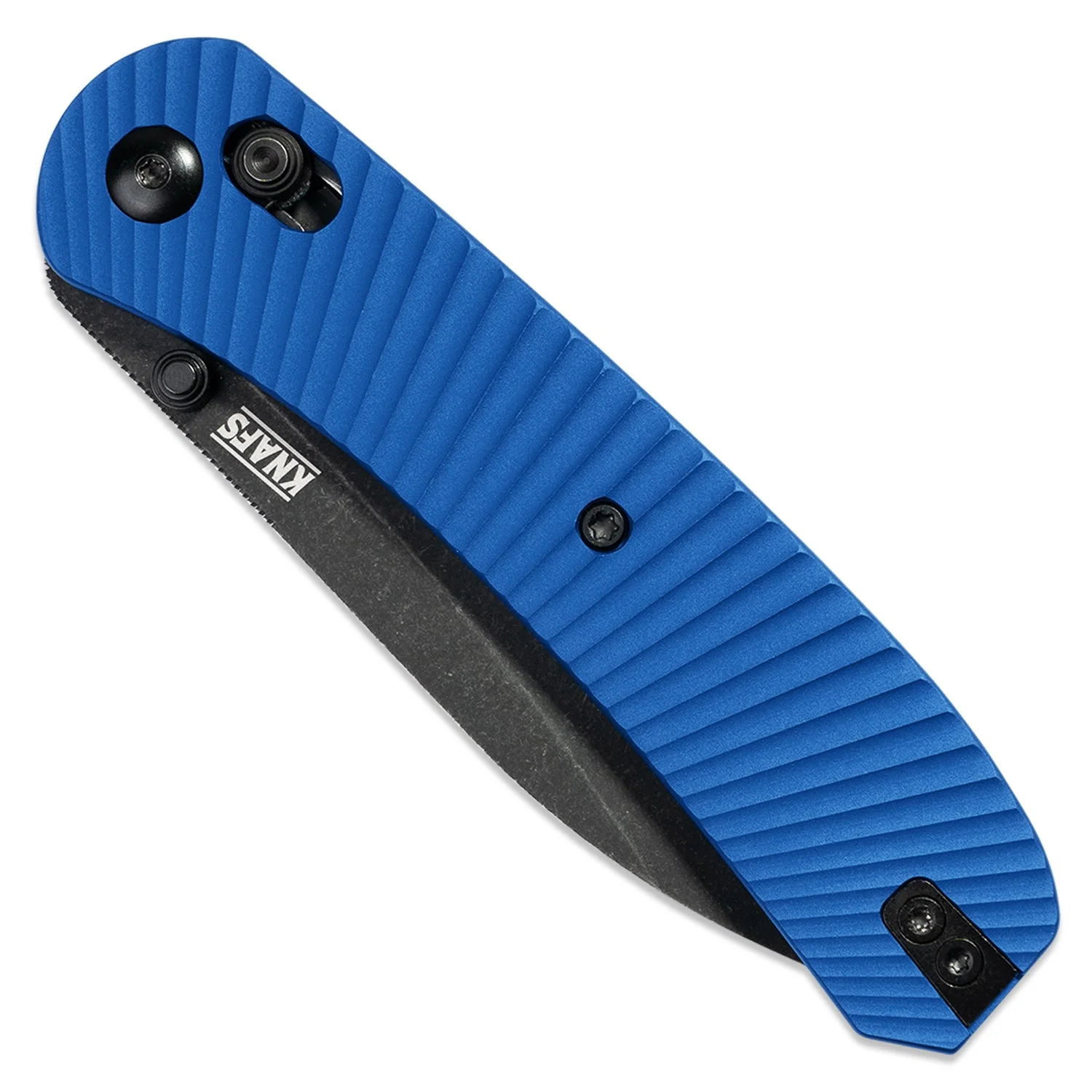 Lander 2 Knife Scales - Aluminum Solar Flare - Blue - Image 2