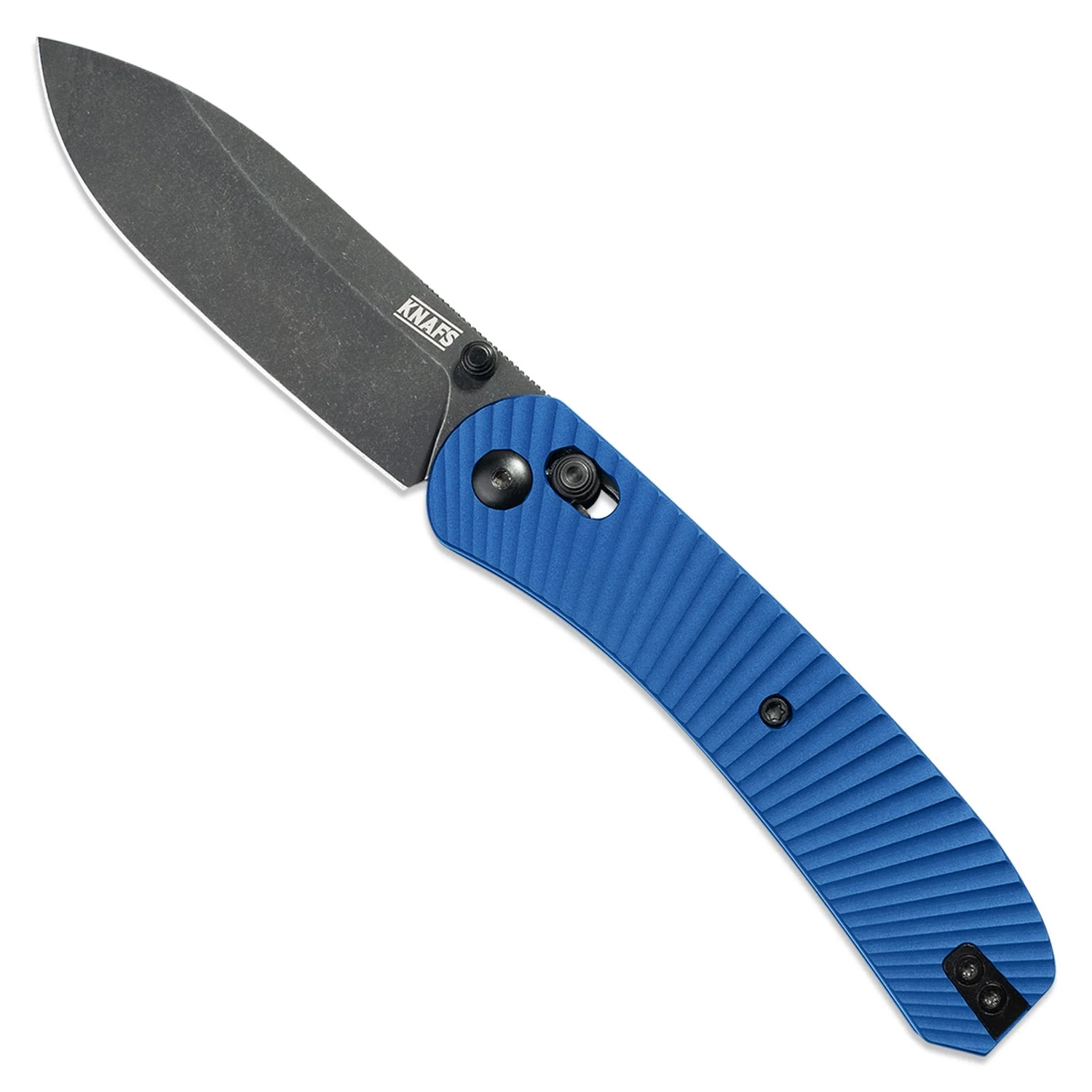Lander 2 Knife Scales - Aluminum Solar Flare - Blue - Image 4