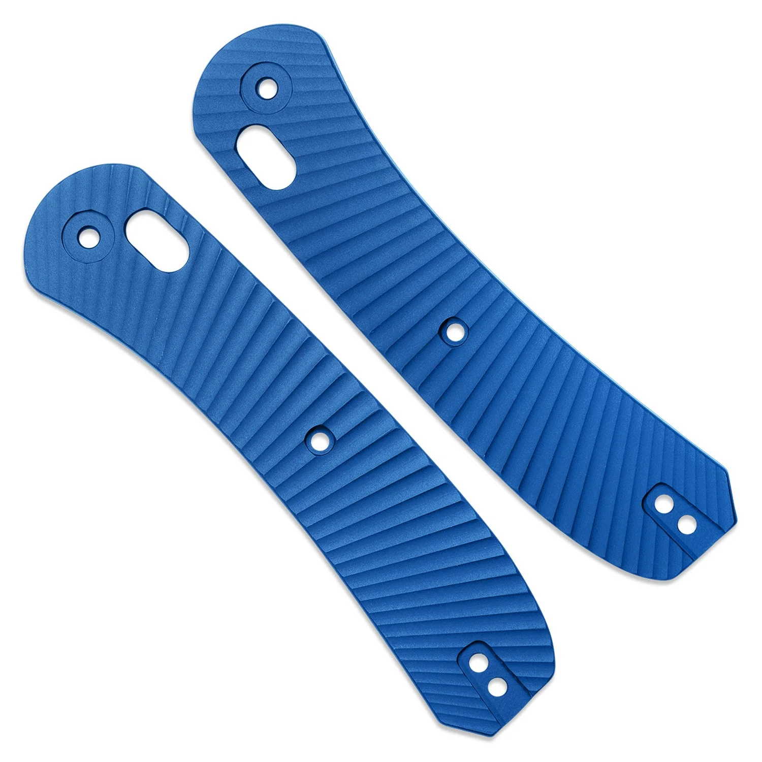 Lander 2 Knife Scales - Aluminum Solar Flare - Blue - Image 6