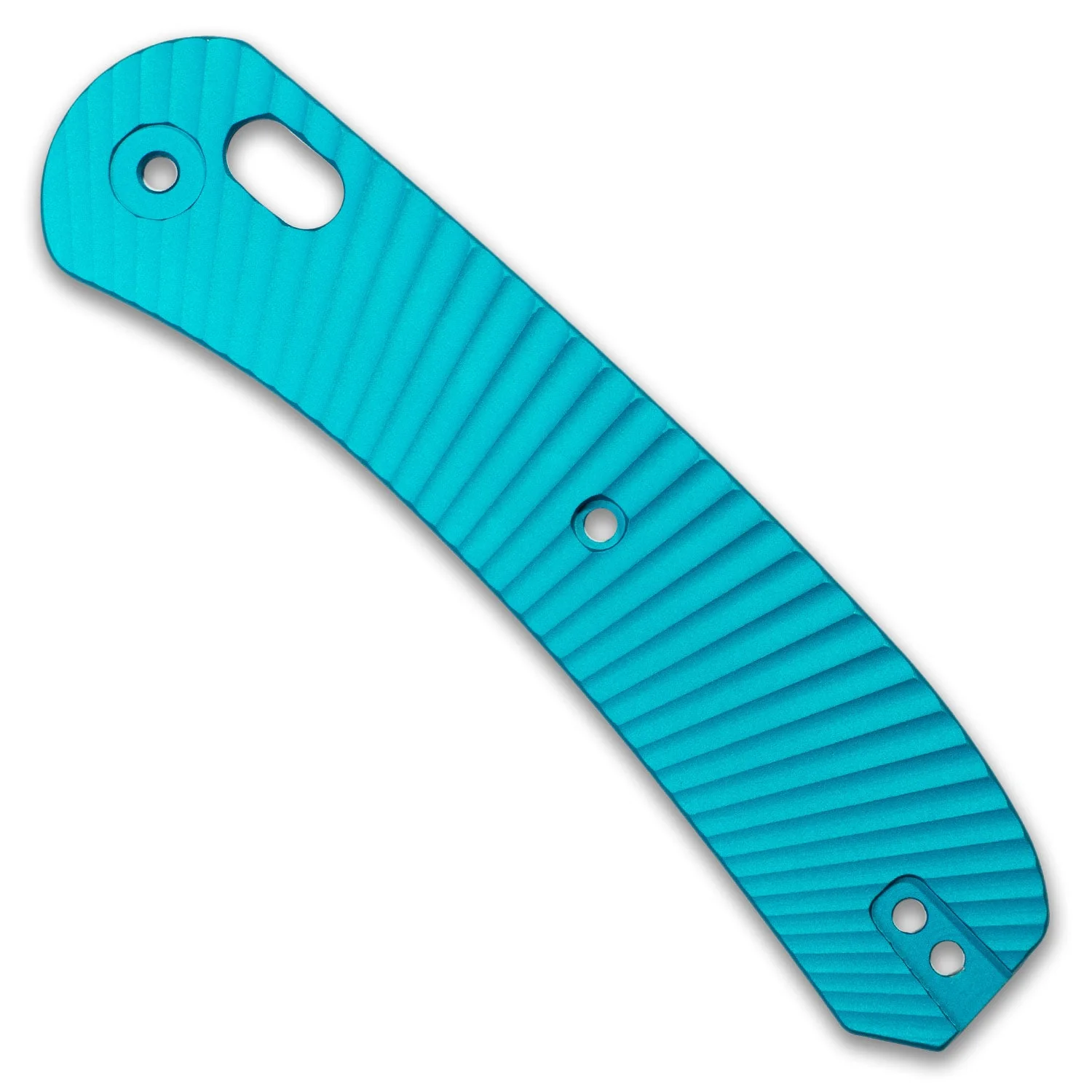 Lander 2 Knife Scales - Aluminum Solar Flare - Teal - Image 5