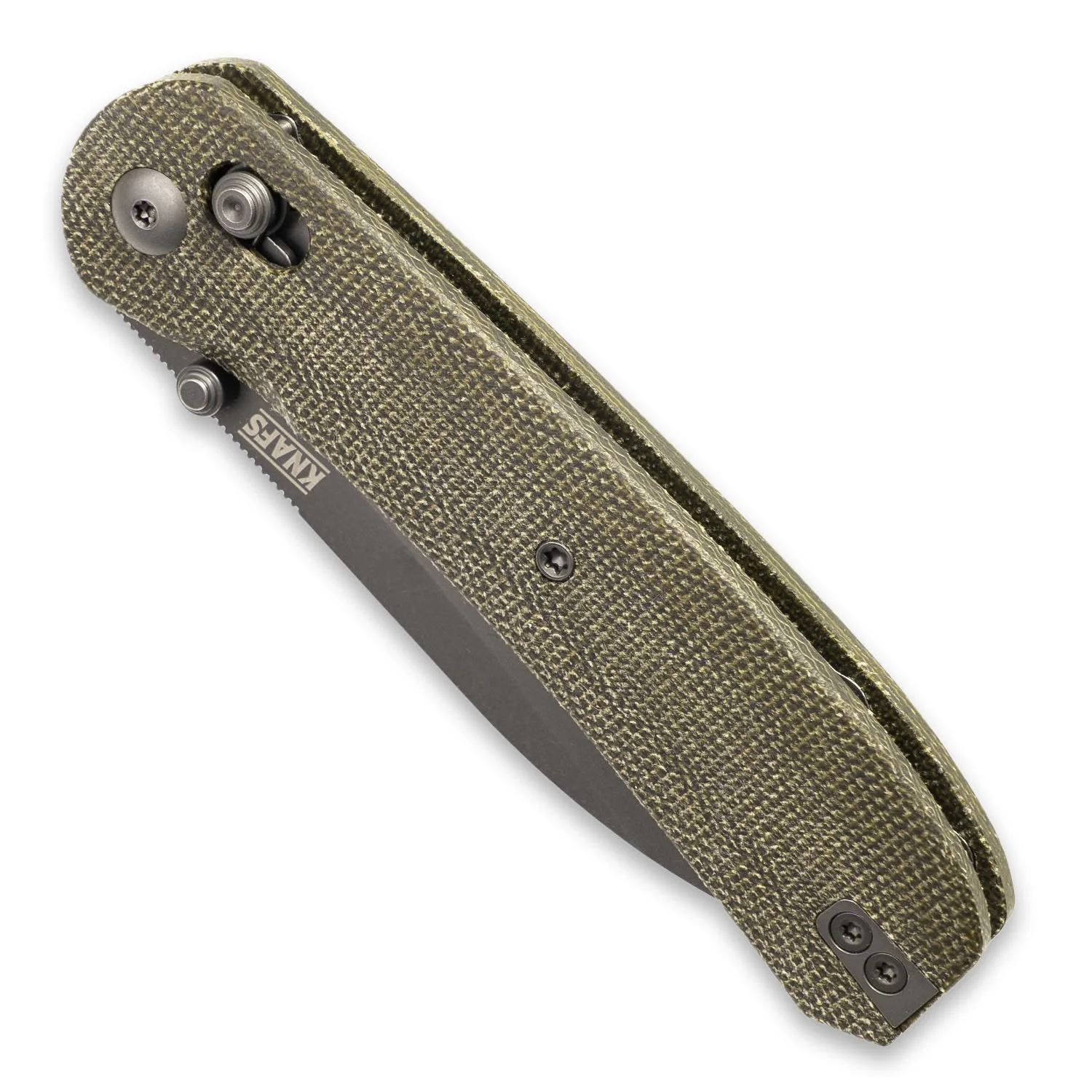 Lander 2 Pocket Knife - Green Micarta - Clutch Lock - Image 6
